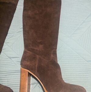 Michael kor all suede knee high boots